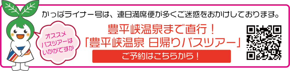 豊平峡バスツアー (外部サイト)（新規ウィンドウで開きます）